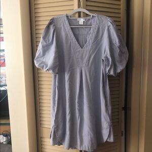 Cynthia Rowley Light Gray V-Neck Tunic